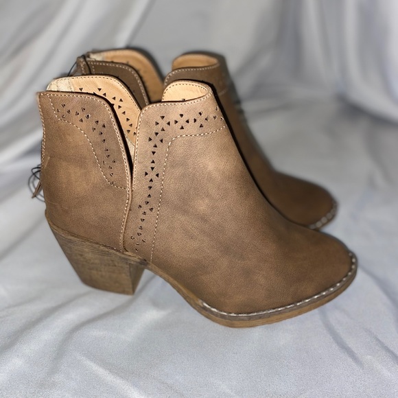 Brown ankle booties Jynx size 5 - Picture 3 of 8